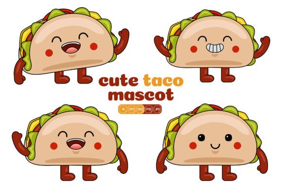 Cute Taco Mascot Vector Pack 02 Review