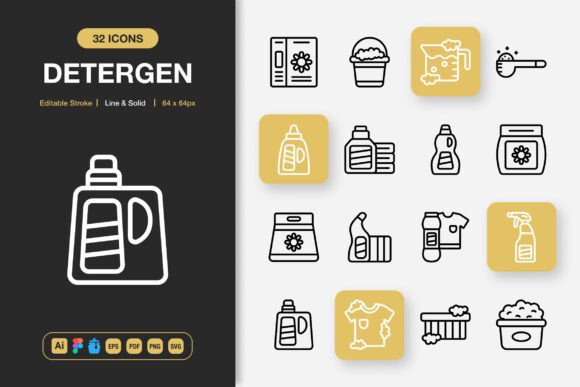 Detergen Icons: Graphics for Real Crafting