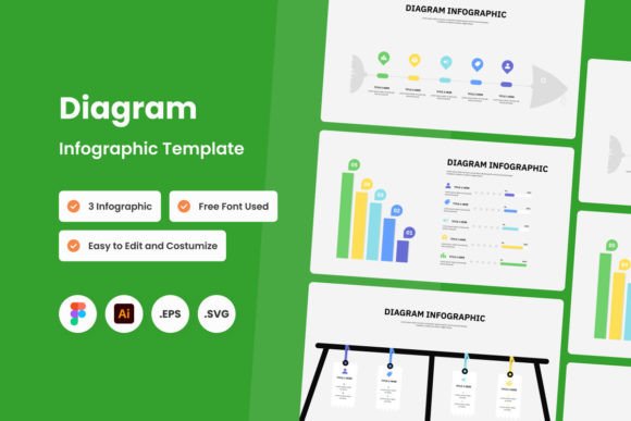 Diagram Infographic Template V2: Bold Graphics for Crafts