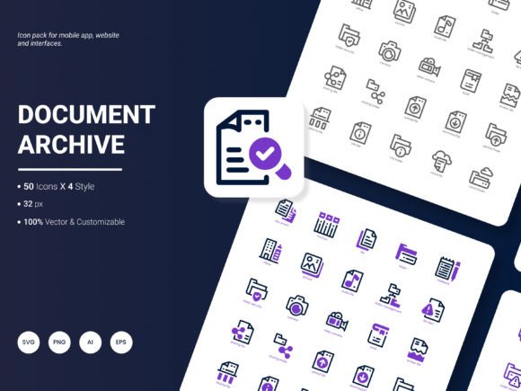 Document Archive Icon Pack: Premium Graphics and Icons