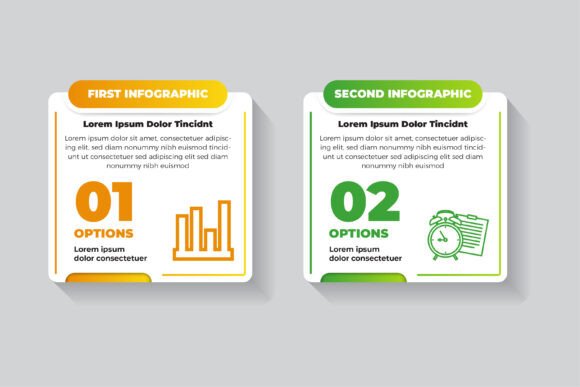 Four Step Square Infographic
